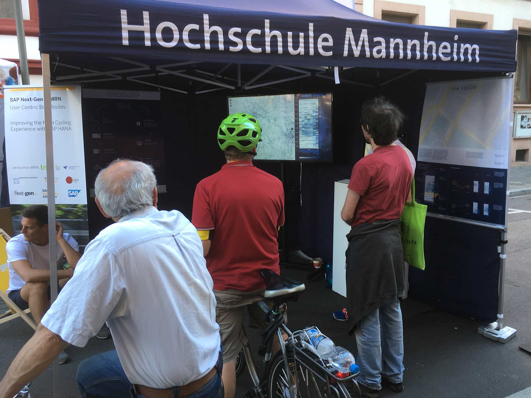 Booth at the Monnem Bike festival.